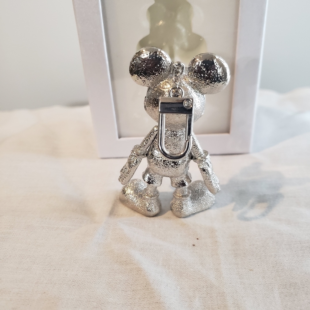 Disney Baublebar X Mickey Mouse Bag Charm - Silver NEW - Picture 5 of 7